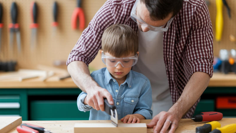 Comment initier mes enfants au bricolage en toute sécurité ?